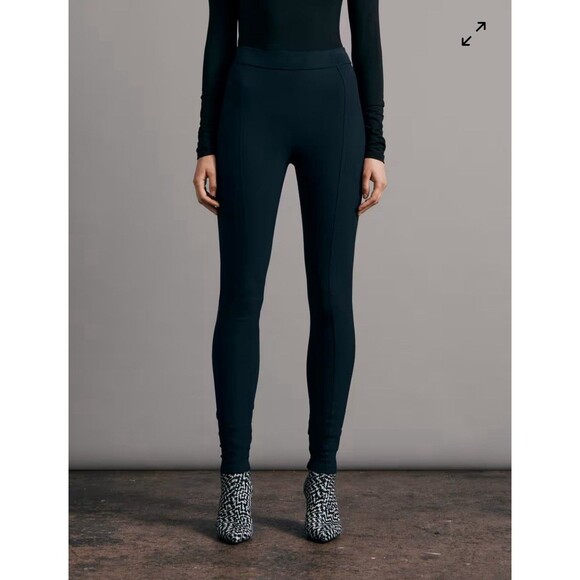 Rag & Bone Jean Legging Womens 25 Black Plush Skinny Stretch Pants - Picture 1 of 9